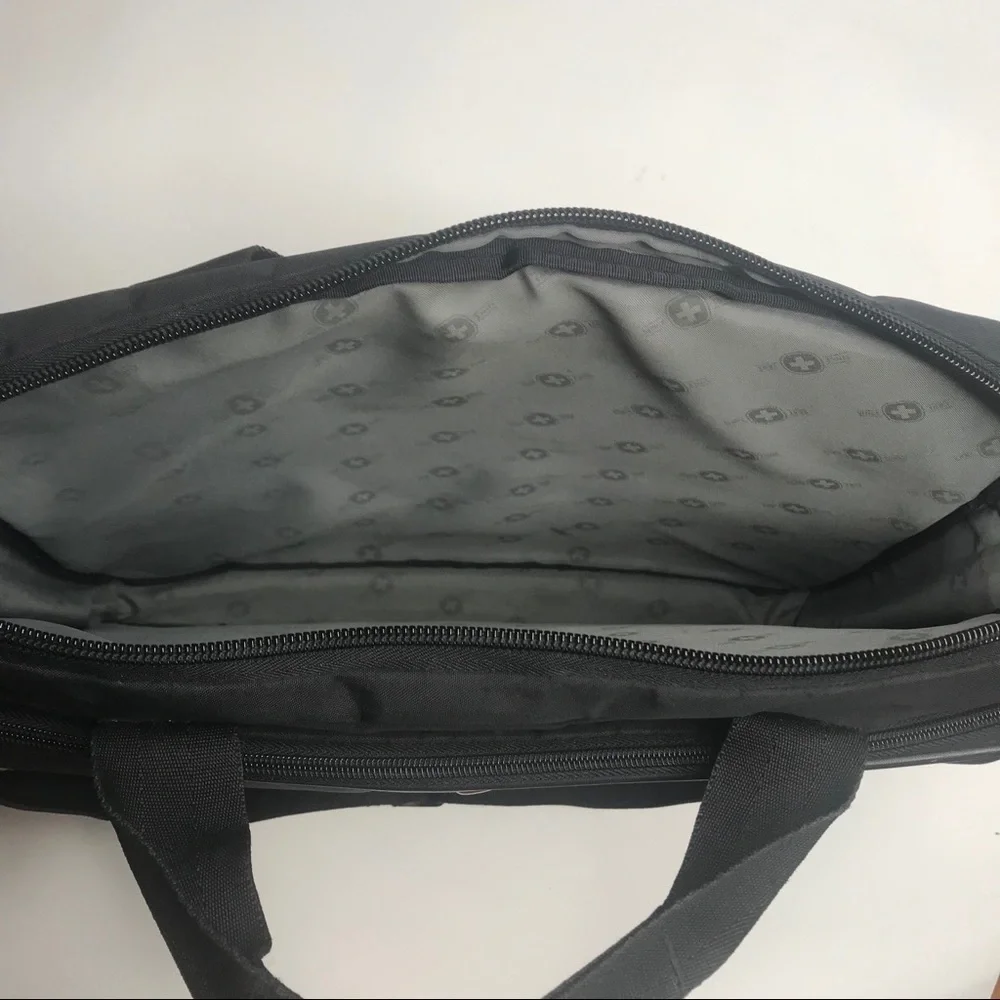 SWISS Army Laptop Bag Leather Detail